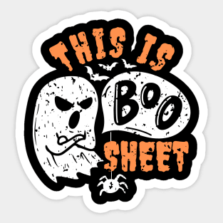 This Is Boo Sheet Funny Ghost Halloween Costume Men Women Sticker